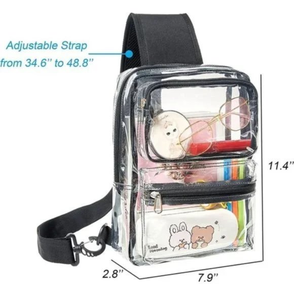 New Clear Sling Backpack Transparent Bag ✨Host Pick✨ - Picture 3 of 8